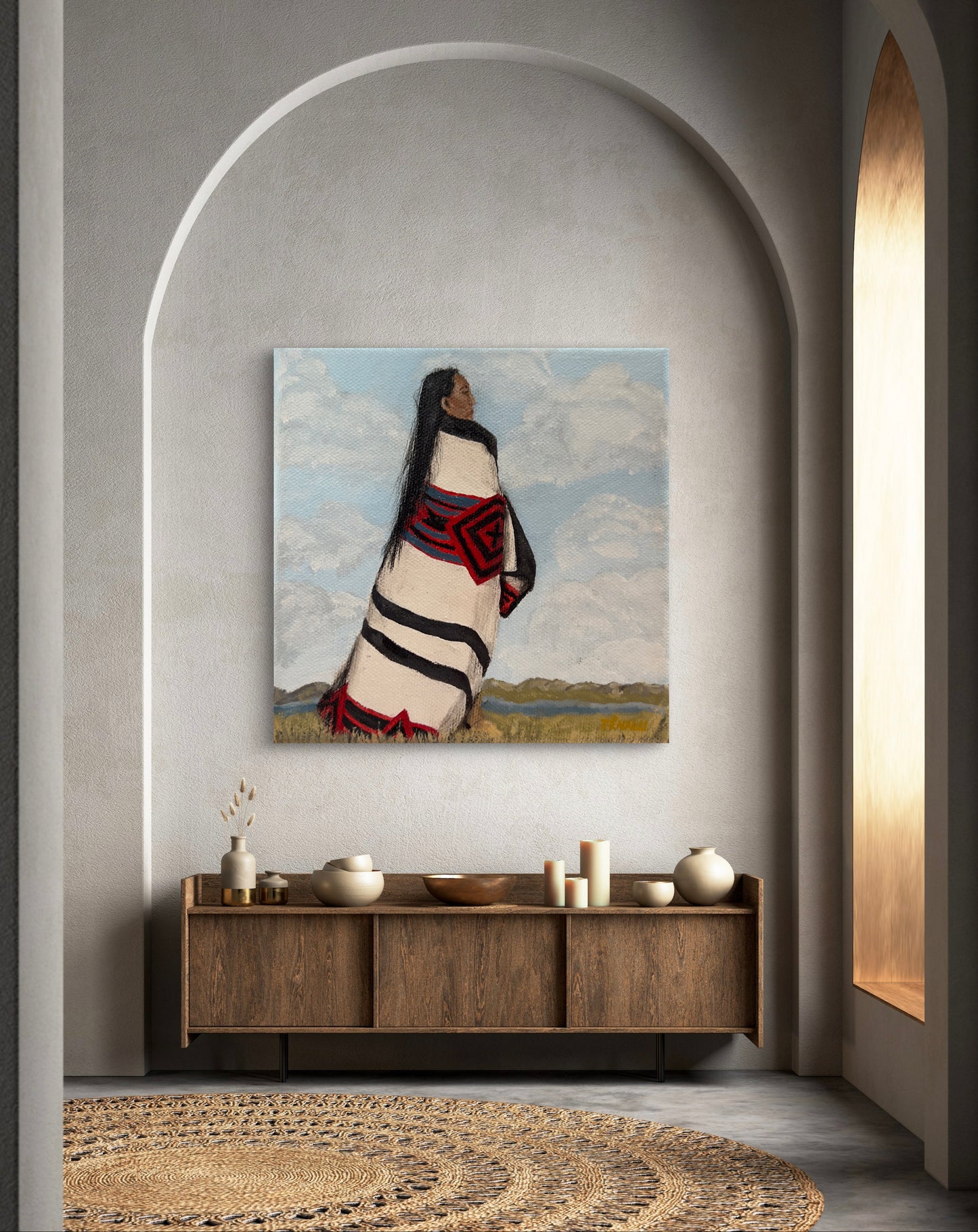 CREE WOMAN - PAINTING