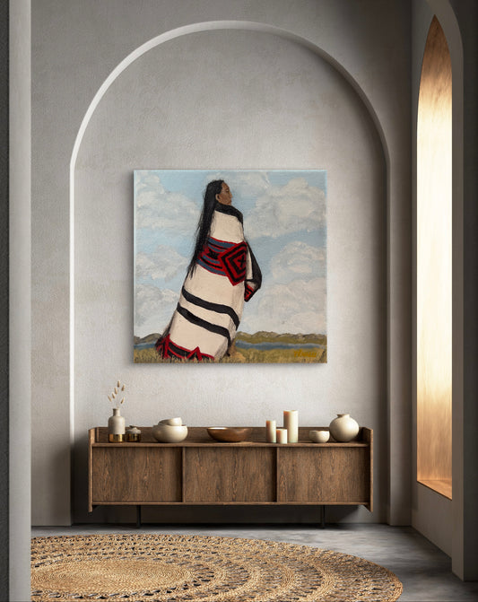 CREE WOMAN - PAINTING