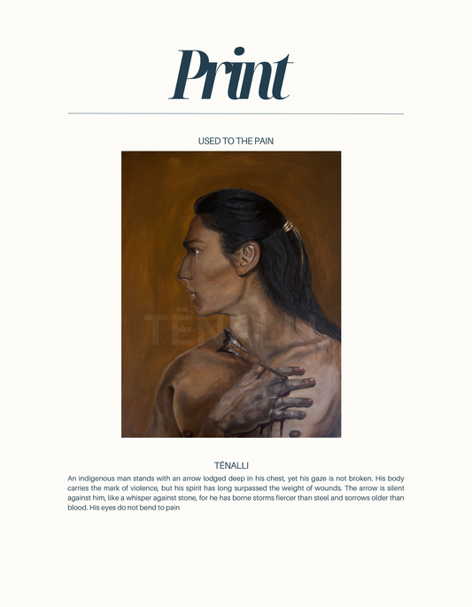 Paper print- used to the pain
